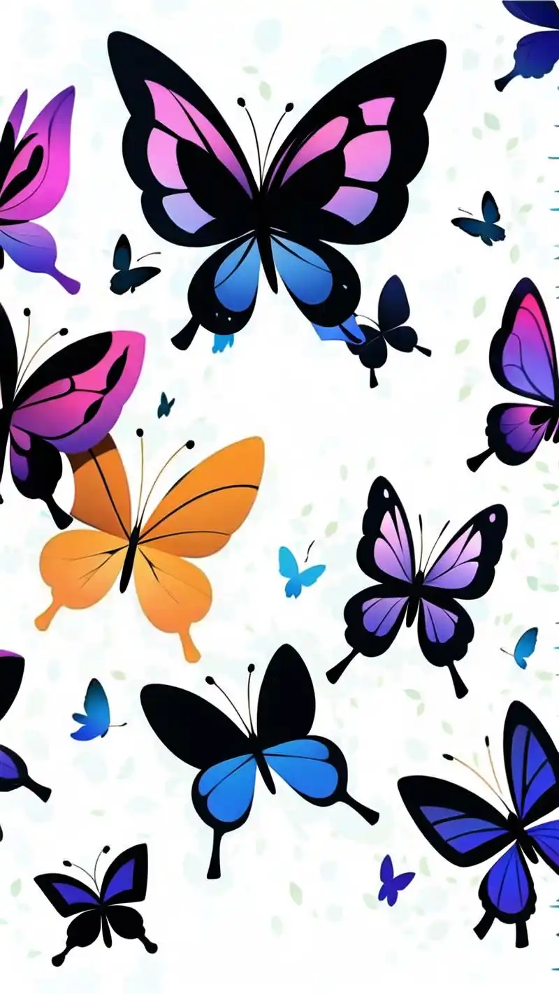 🦋仙气飘飘的蝴蝶壁纸合集🌸 喔,这组蝴蝶壁纸真的太美啦!