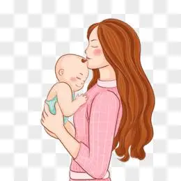 母亲节拥抱孩子的母亲形象免扣元素