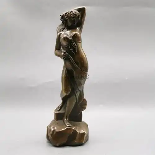 人体雕塑工艺品 铜美女铜像性感人体神工艺品美人鱼笔架办公室装饰