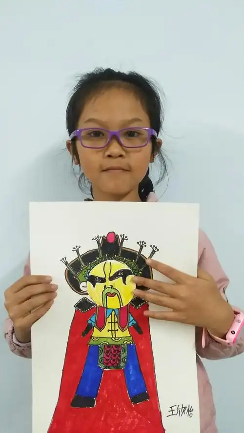 祥和艺术培训中心#11.23美术大班作品展示《变脸》