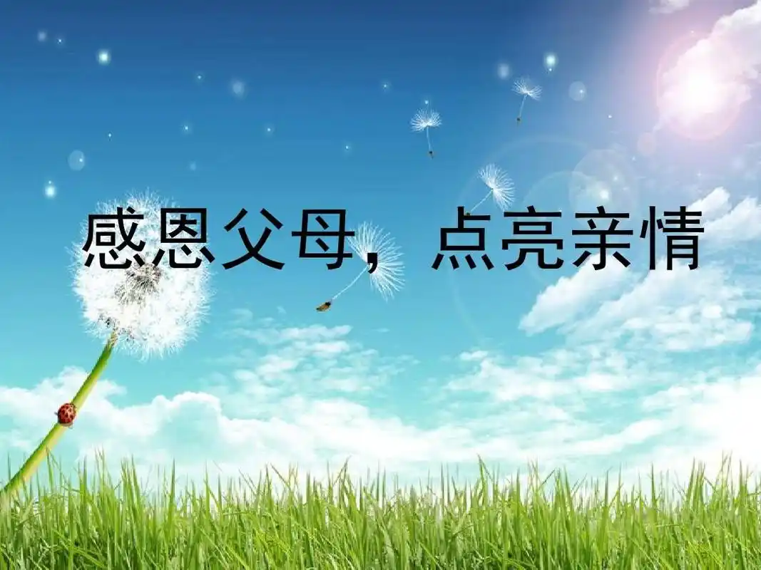 感恩父母,点亮亲情ppt