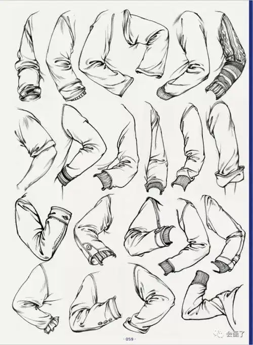 敲门砖局部五官衣纹三姿动态单人组合场景人物速写临摹范本范画素材