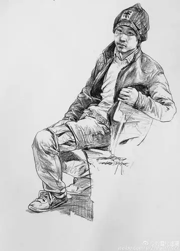 速写素材.刘雪松.图源微博.