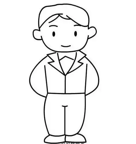 帅气的小男孩简笔画图片帅气的小男孩怎么画6款小男孩简笔画图片大全