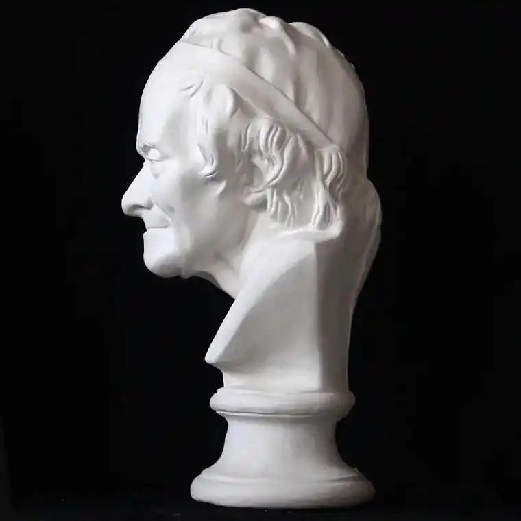 今天发现马路上的图形像高中时画的石骨头像伏尔泰