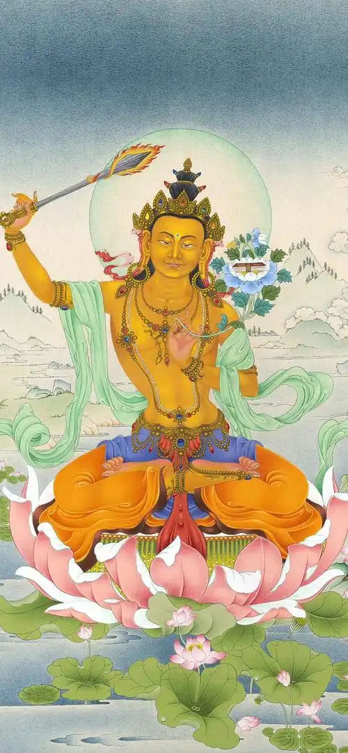 文殊菩萨壁纸 刷到不要无视 真的很灵