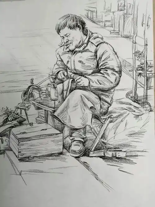 场景速写素材样板