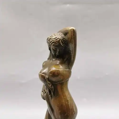 人体雕塑工艺品 铜美女铜像性感人体神工艺品美人鱼笔架办公室装饰