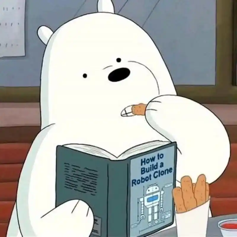 超级可爱的动漫头像  咱们裸熊之白熊系列又来咯