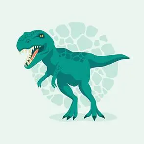 霸王龙恐龙卡通元素