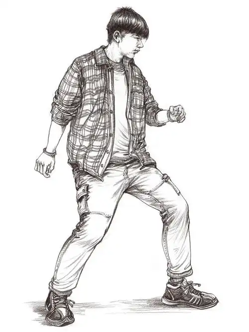 【素材】速写人物临摹素材