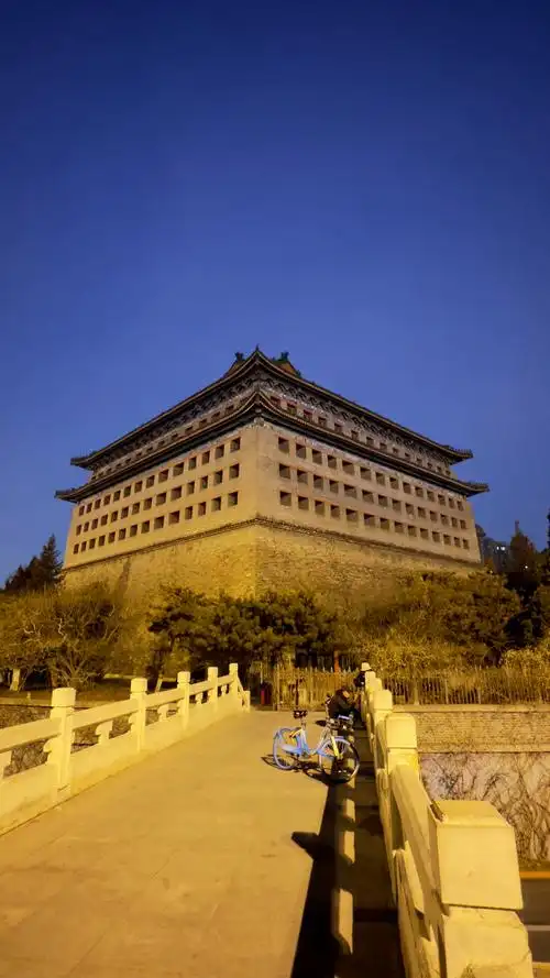 2024年1月8日早晨的北京明城墙遗址公园