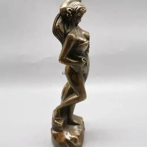 人体雕塑工艺品 铜美女铜像性感人体神工艺品美人鱼笔架办公室装饰