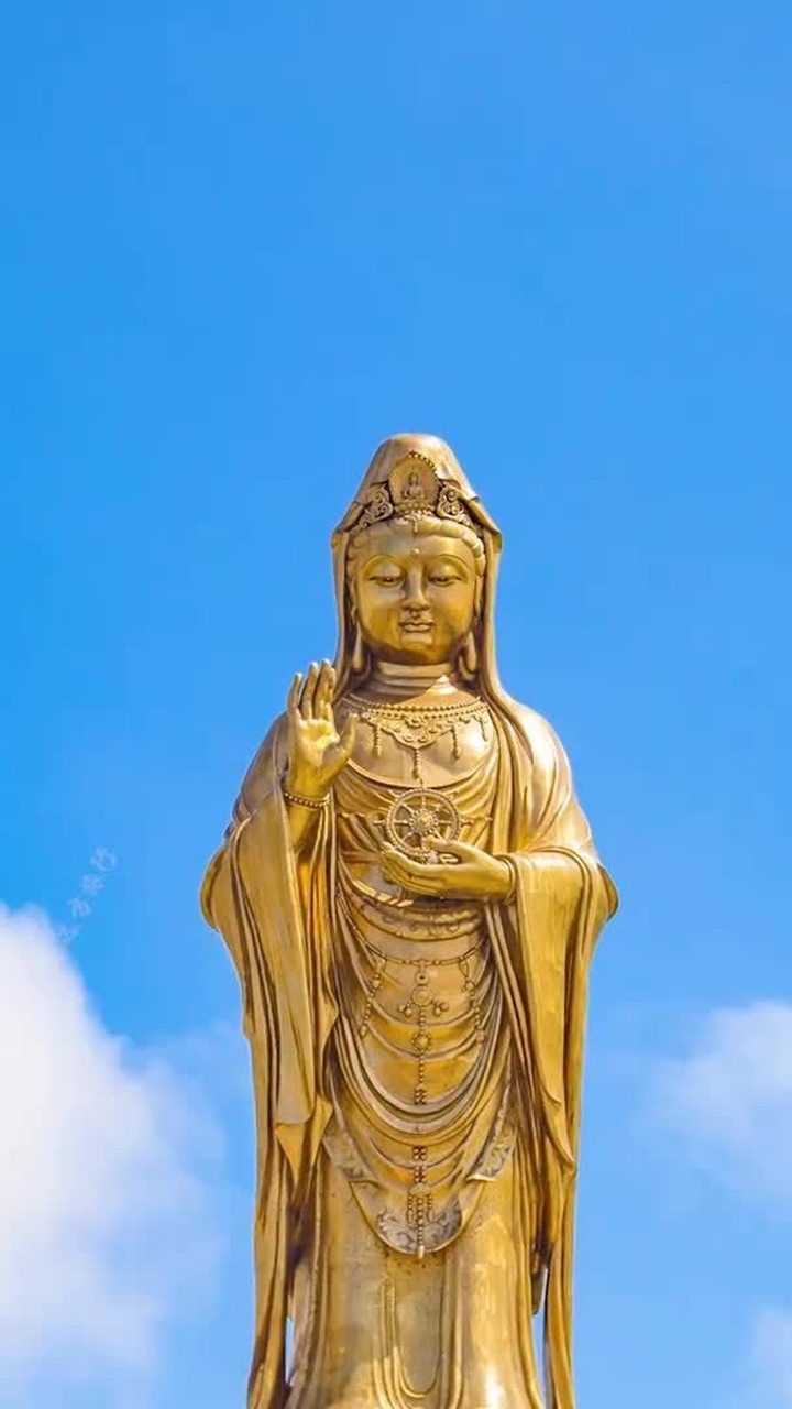 浙江普陀山南海观音菩萨像,大慈大悲,阿弥陀佛